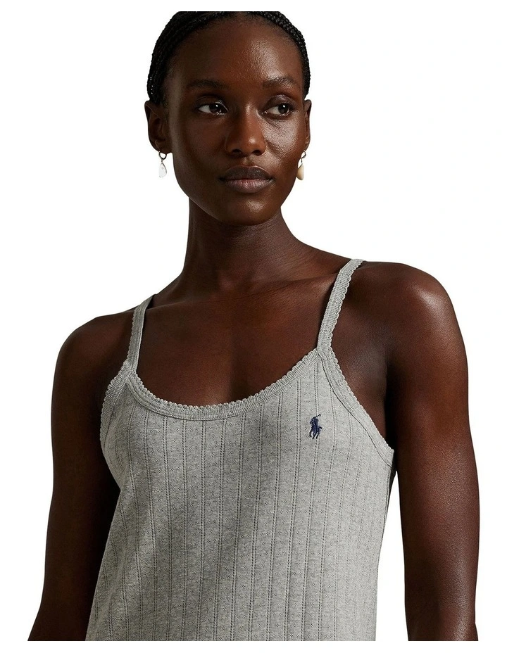 Polo Pointelle Cotton Chemise Slip Nightdress image 5