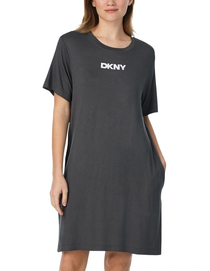 Viscose Jersey Short Sleeve T-Shirt Nightgown image 1