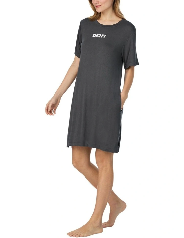 Viscose Jersey Short Sleeve T-Shirt Nightgown image 3
