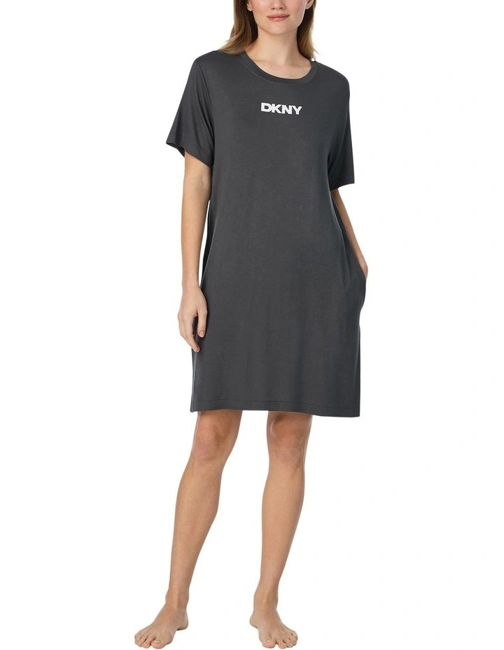 Viscose Jersey Short Sleeve T-Shirt Nightgown image 4