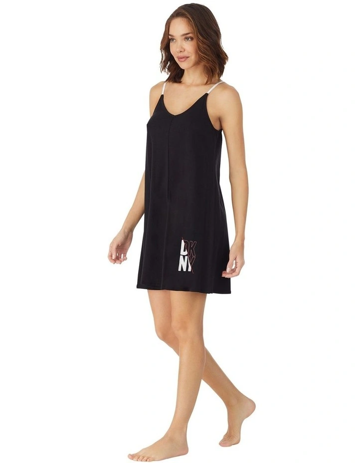 Cotton & Viscose Jersey Short Chemise Nightgown image 3
