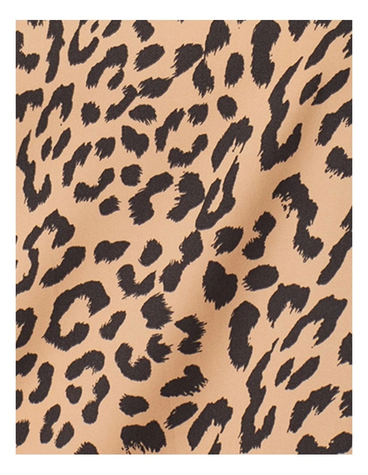 Animal Print Short Satin Chemise Nightgown image 6