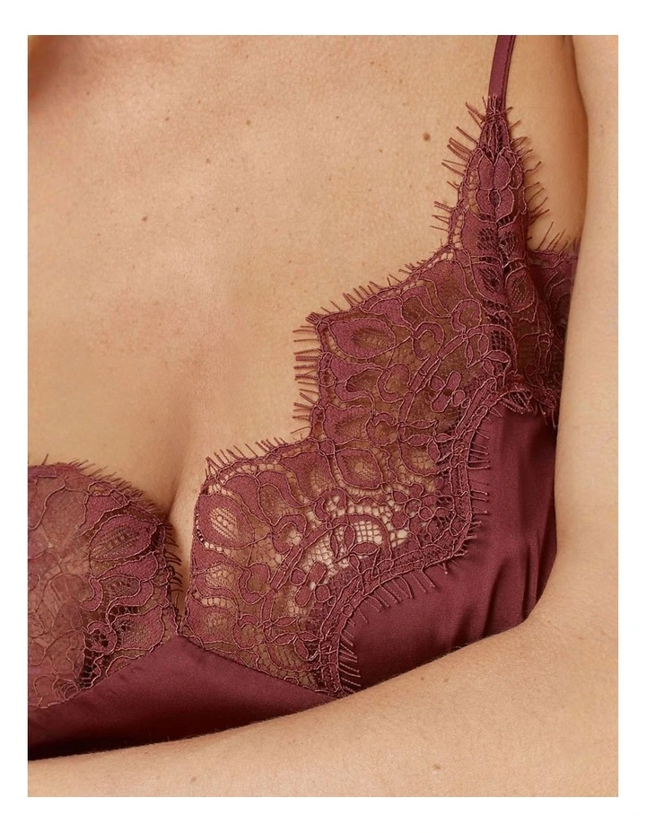 Azalia Silky Satin Short Chemise image 5