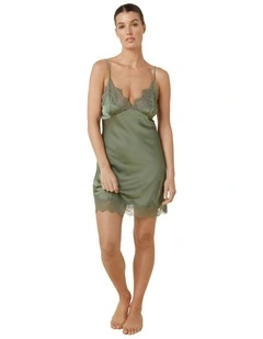 Azalia Silky Satin Short Chemise