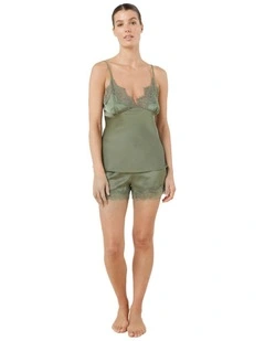 Heather Silky Satin Cami and Short Set