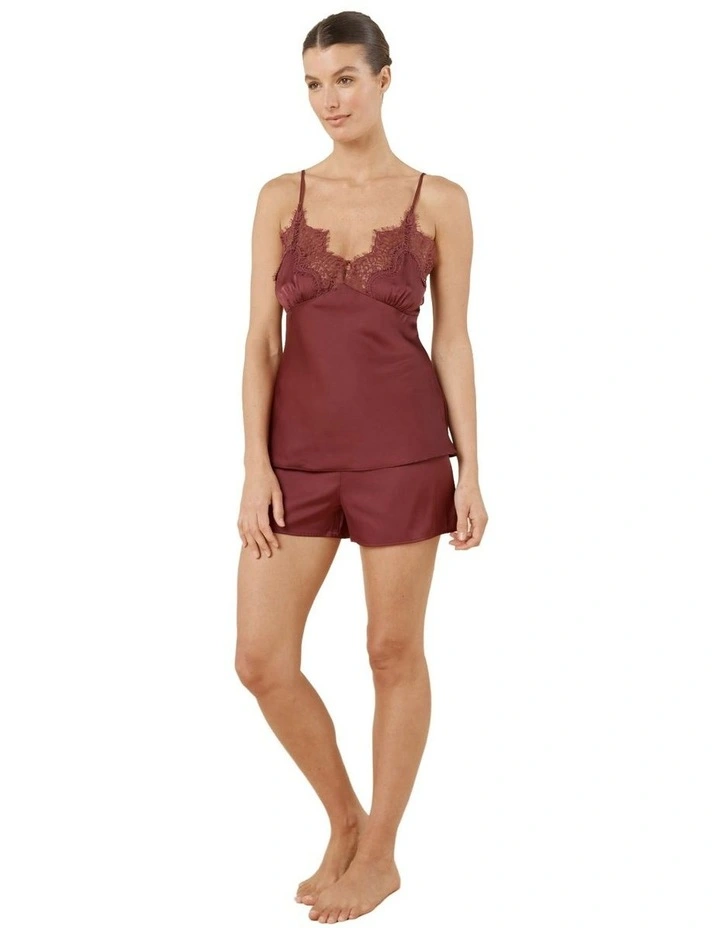 Heather Silky Satin Cami and Short Set image 3
