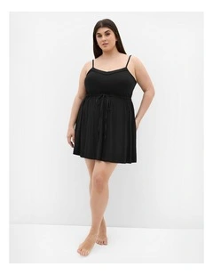 Plus Size Cara Sleep Chemise in Black