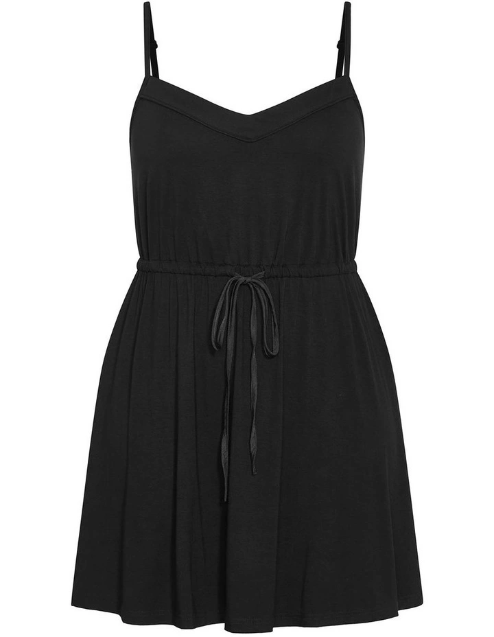 Plus Size Cara Sleep Chemise in Black image 3