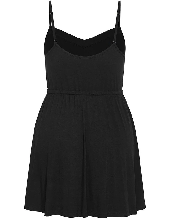 Plus Size Cara Sleep Chemise in Black image 4