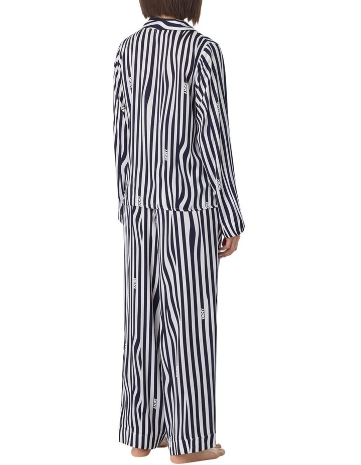 Satin Button Up Long Sleeve Long Pyjama Set image 2