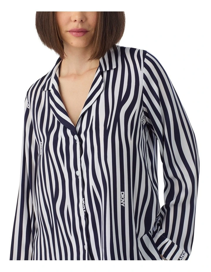 Satin Button Up Long Sleeve Long Pyjama Set image 4