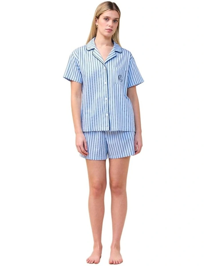 Poppy Stripe Short PJ Set image 1