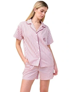 Poppy Stripe Short PJ Set