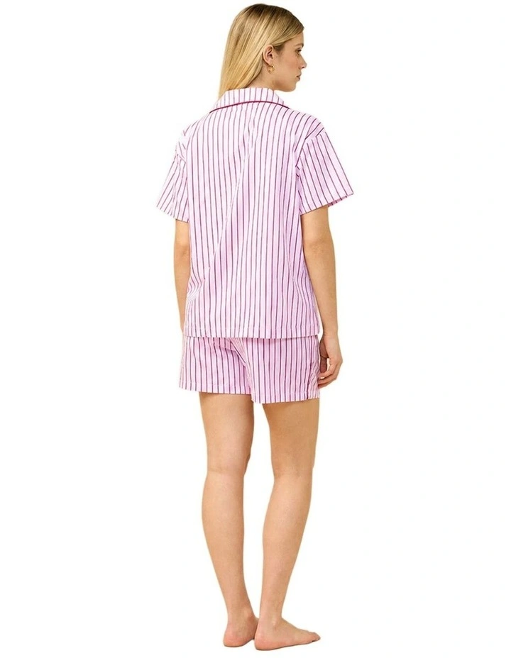 Poppy Stripe Short PJ Set image 2