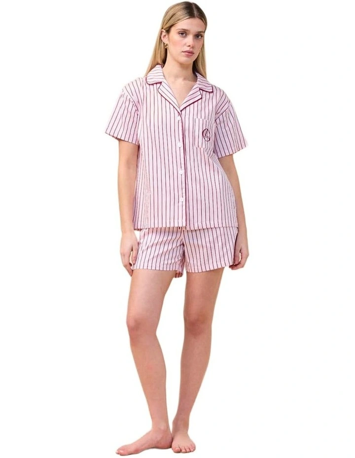 Poppy Stripe Short PJ Set image 4