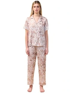 Millie Brown Spot Long PJ Set