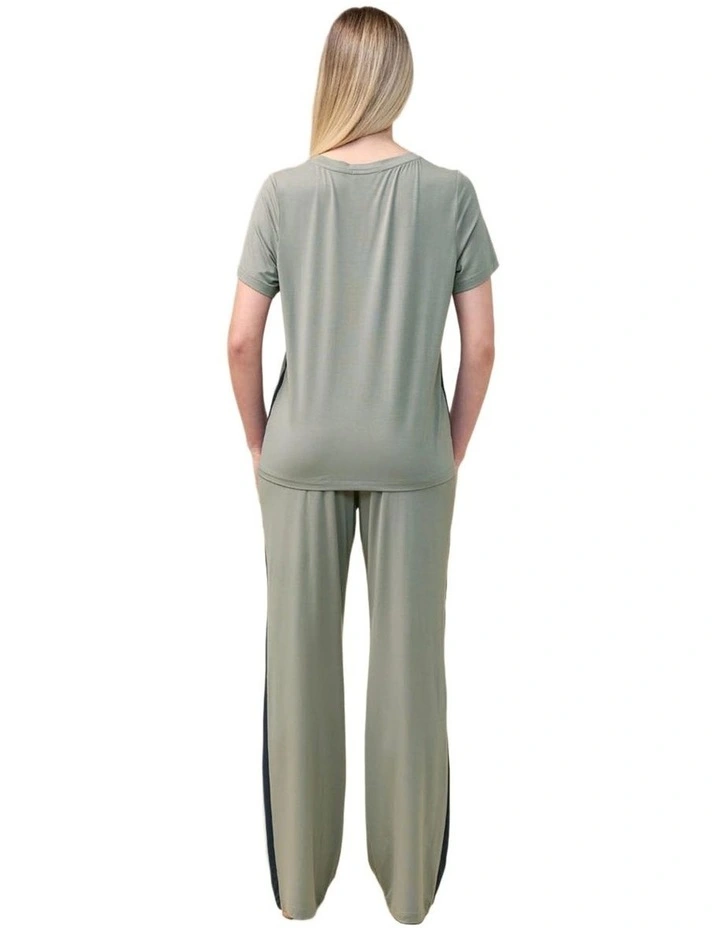Inez Bamboo Pant with Stripe image 2