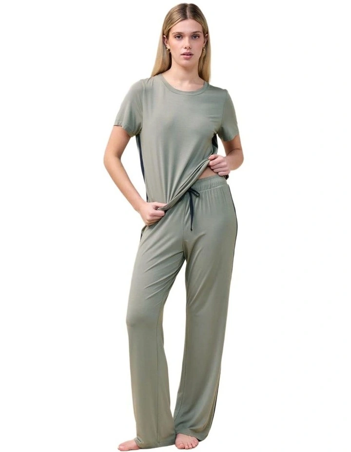 Inez Bamboo Pant with Stripe image 6