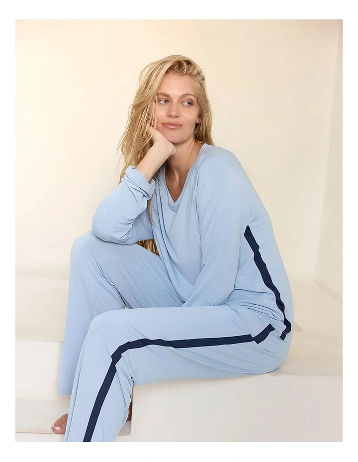 Solene Long Sleeve Top with Stripe image 5