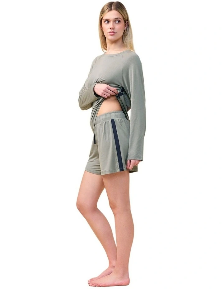 Pippa Bamboo Shorts with stripe image 3