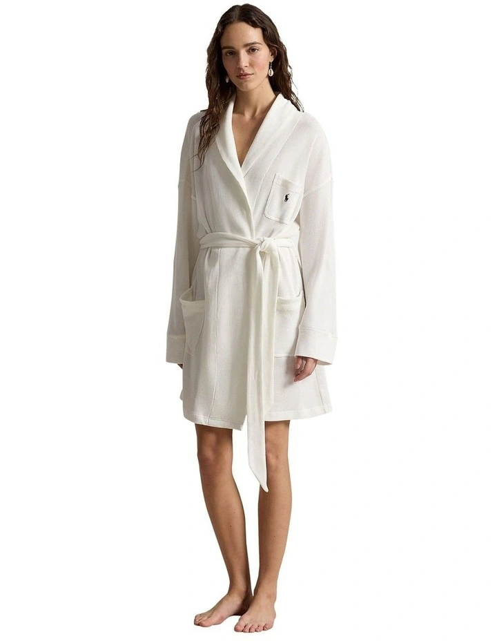 Club Waffle Organic Cotton & Modal Short Robe image 4