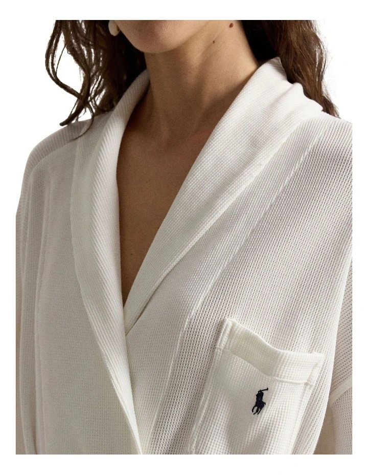 Club Waffle Organic Cotton & Modal Short Robe image 5