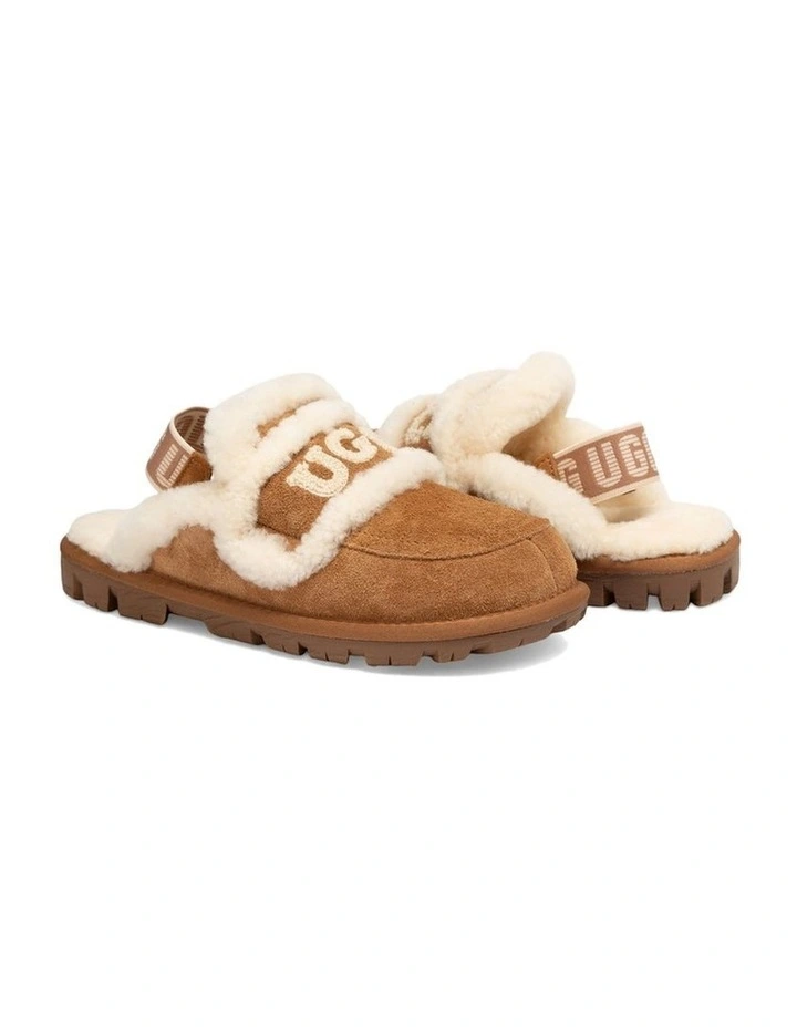 Ugg Violet Heritage Shearling Slipper Elastic Logo Strap (Detachable) image 2