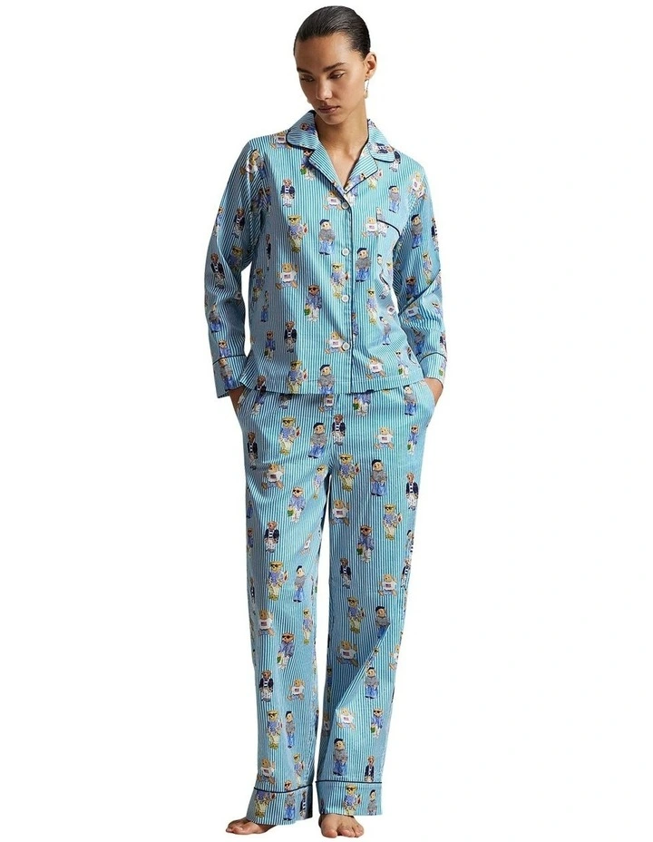 Madison Polo Bear Cotton Long Sleeve Pyjama Set image 1