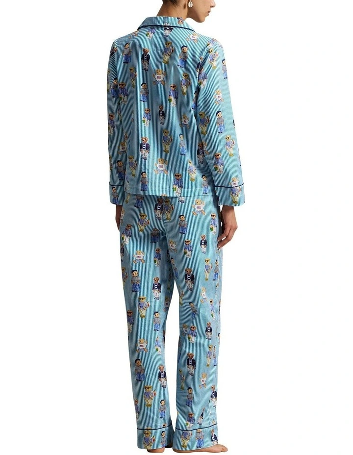 Madison Polo Bear Cotton Long Sleeve Pyjama Set image 2