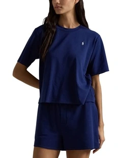 Club Terry Cotton Tee & Boxer Short Pyjama Set