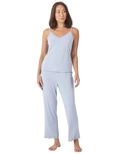 Britt Bamboo Lace Cami Long PJ