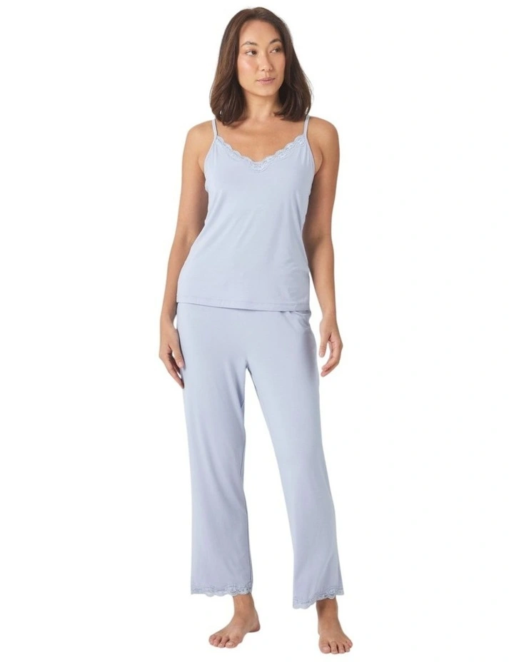 Britt Bamboo Lace Cami Long PJ image 1