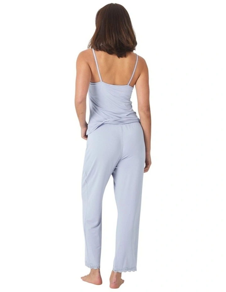 Britt Bamboo Lace Cami Long PJ image 2