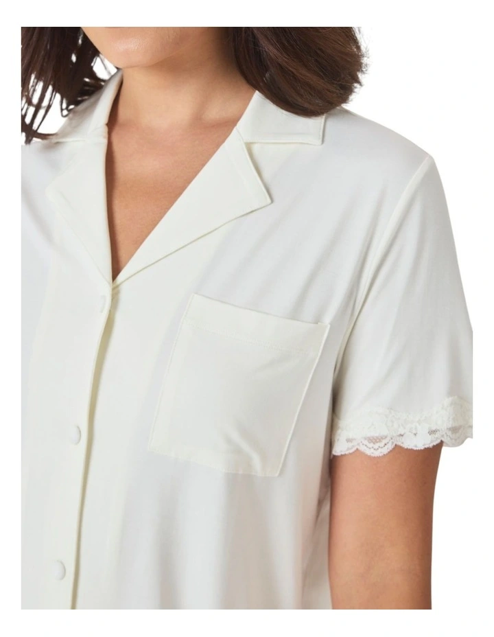 Dianne Bamboo Long PJ set with Lace image 5