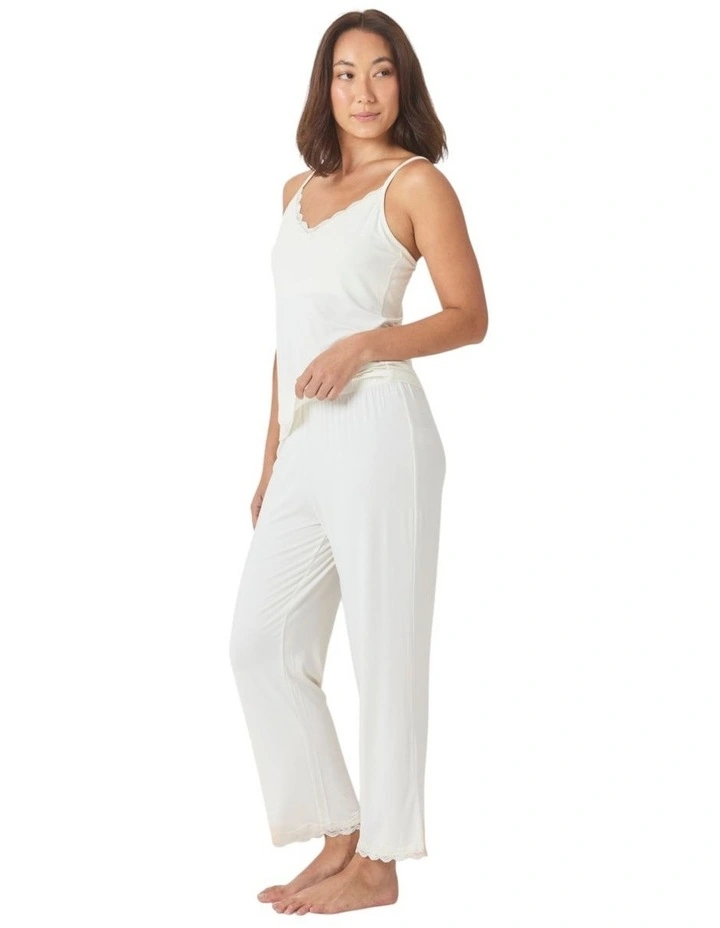 Britt Bamboo Lace Cami Long PJ image 3