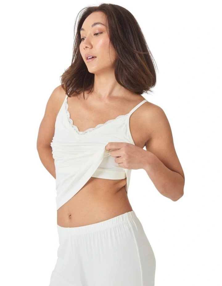 Britt Bamboo Lace Cami Long PJ image 5