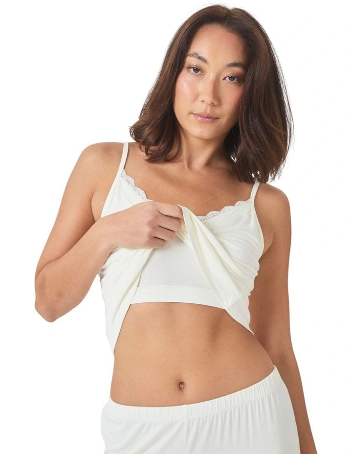Britt Bamboo Lace Cami Long PJ image 6