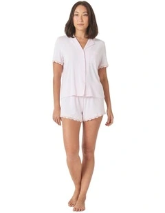 Joni Bamboo Short Set with Lace