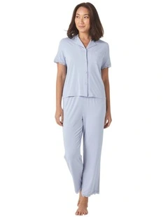 Dianne Bamboo Long PJ set with Lace