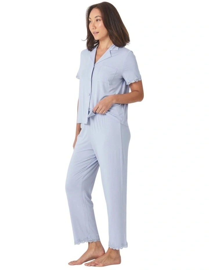 Dianne Bamboo Long PJ set with Lace image 3