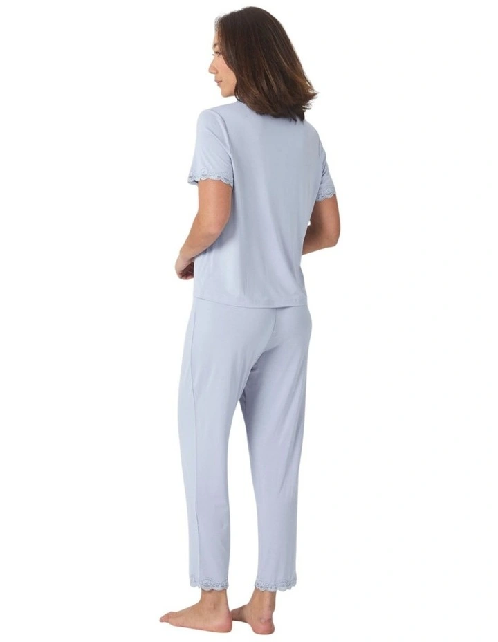 Dianne Bamboo Long PJ set with Lace image 5