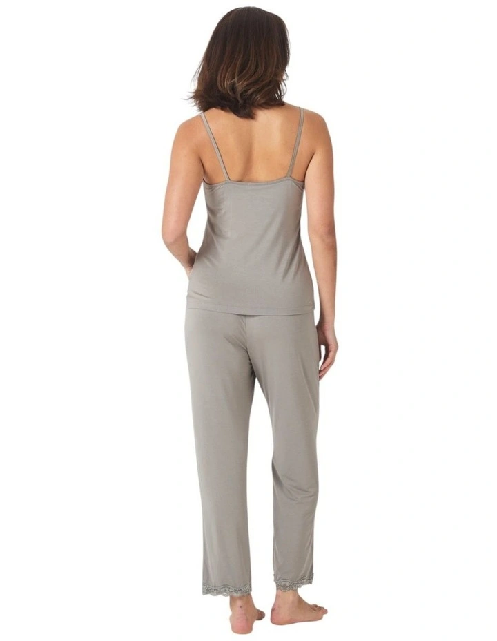 Britt Bamboo Lace Cami Long PJ image 2