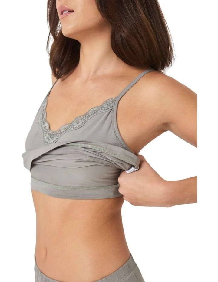 Britt Bamboo Lace Cami Long PJ image 6