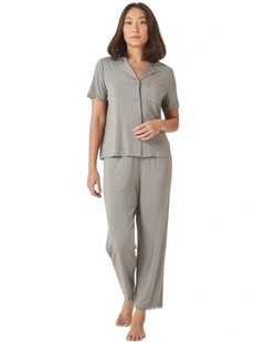 Dianne Bamboo Long PJ set with Lace