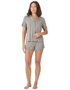 Joni Bamboo Short Set with Lace