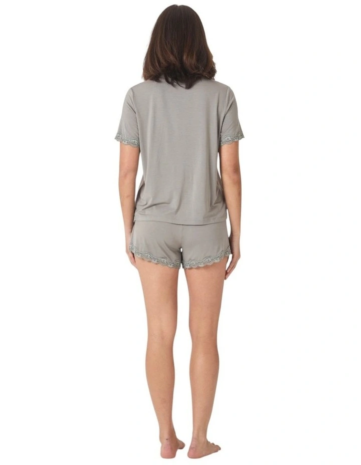 Joni Bamboo Short Set with Lace image 2
