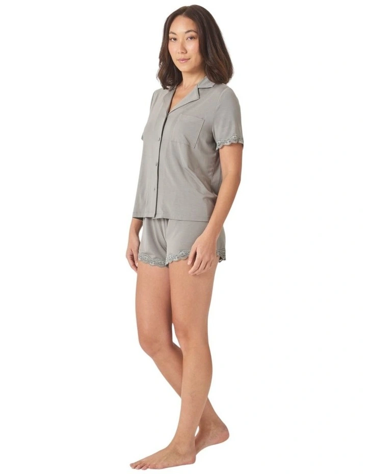 Joni Bamboo Short Set with Lace image 3