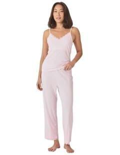 Britt Bamboo Lace Cami Long PJ