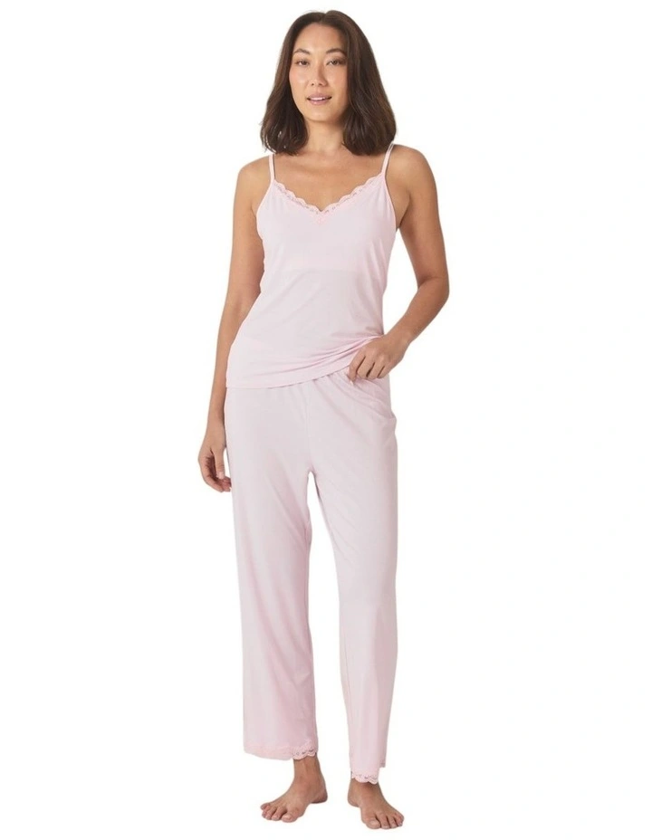 Britt Bamboo Lace Cami Long PJ image 1