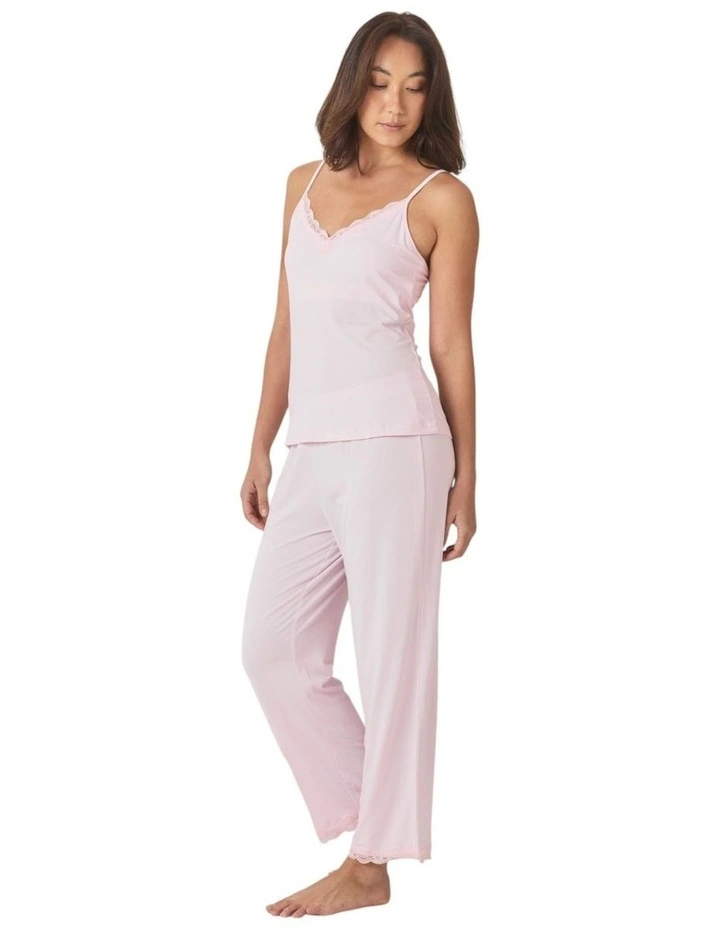 Britt Bamboo Lace Cami Long PJ image 3